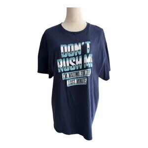 DOM Expression Art - Funny Graphic Tee XL Navy Blue (2488-15)